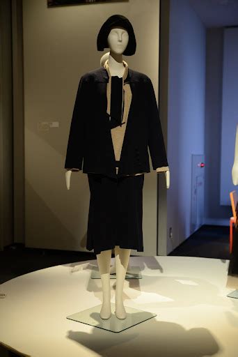 coco chanel installation view, day suit